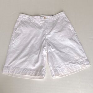 Polo Ralph Lauren Men’s White Classic Fit 9” Chino Bermuda Shorts 33